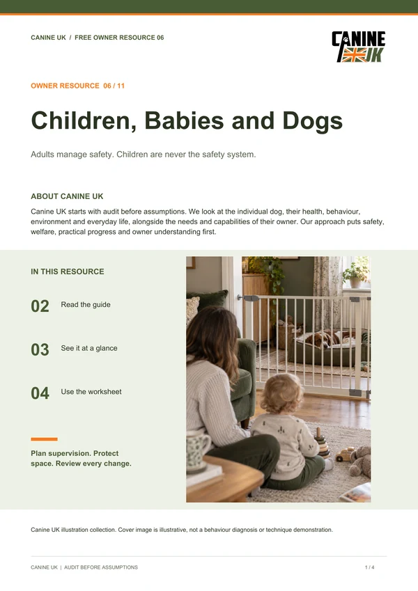 Children, Babies and Dogs guide cover