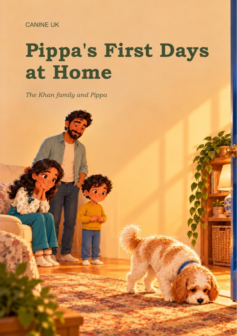 Pippa's First Days at Home illustrated book cover